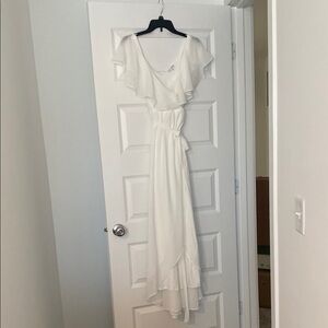 Elegant White Women's Dress